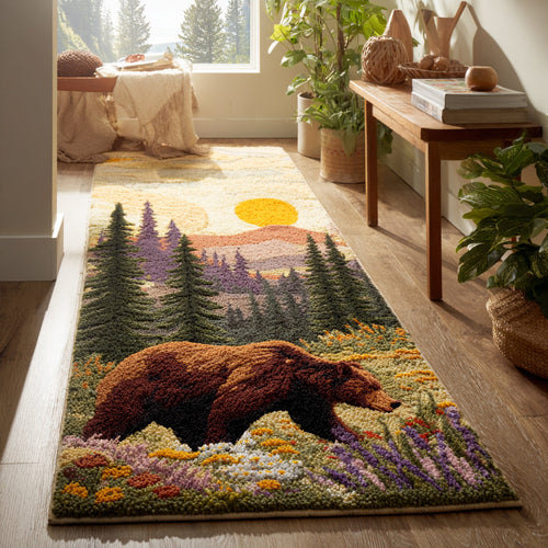 Bear In Forest Runner Carpet NCU0HH940