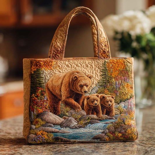 Bear Lake View Quilted Tote Bag NCU0NT9165