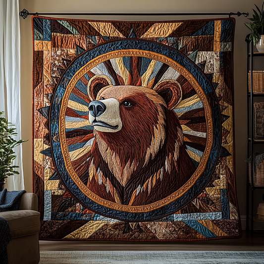 Bear Legend Quilted Blanket NCU0DK8993