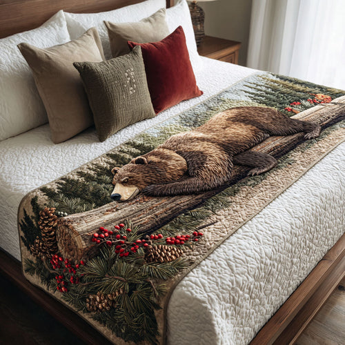 Bear Majesty Quilted Bed Runner NCU0DK11873