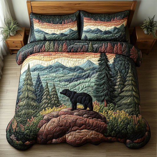 Bear Mountain 3-Piece Quilted Bedding Set NCU0DK7594