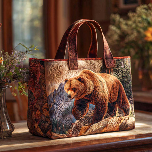 Bear Mountain Air Quilted Tote Bag NCU0NT9167