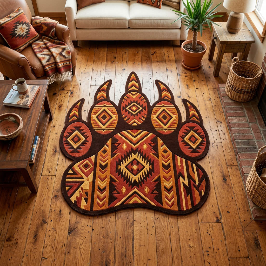 Bear Paw Custom Shape Area Rug NCU0TD2622