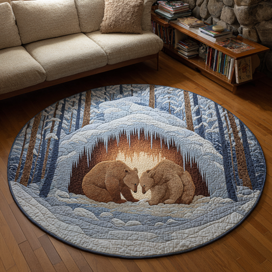 Bear Rise Quilted Round Mat NCU0DK10356