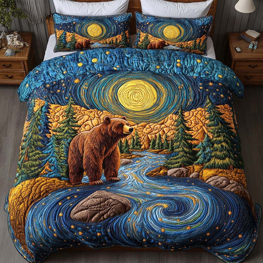 Bear River Dream 3-Piece Quilted Bedding Set NCU0NT9138