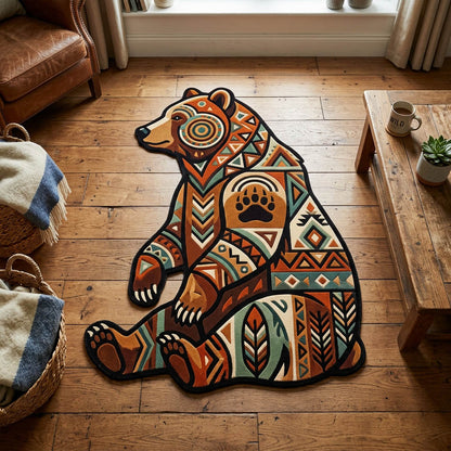 Bear Spirit Custom Shape Area Rug NCU0TD2631
