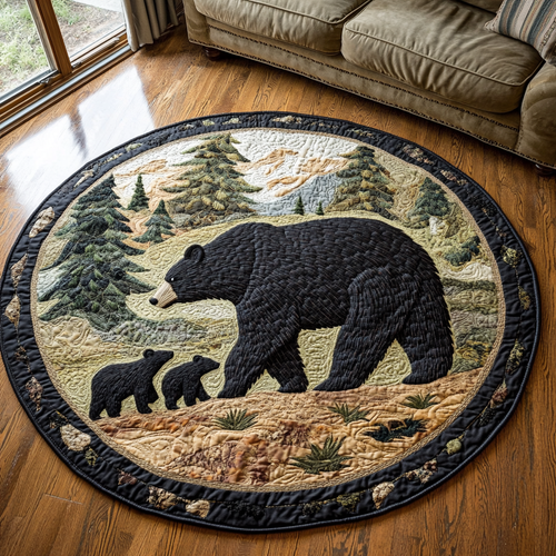 Bear Spirit Quilted Round Mat NCU0DK6530