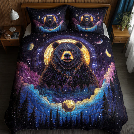 Bear Trail 3-Piece Quilted Bedding Set NCU0DK7589