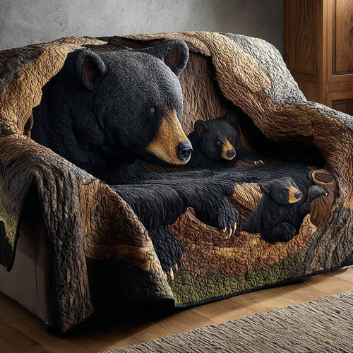 Bear Whisper Quilted Sofa Cover NCU0DK11646