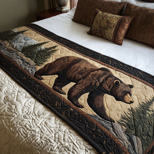 Bear of the North Quilted Bed Runner NCU0PT9788