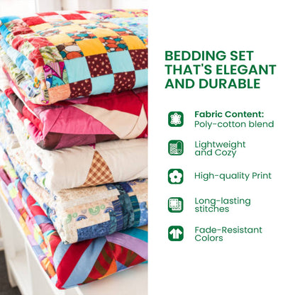 Novel Nights 3-Piece Quilted Bedding Set NCU0TL2085