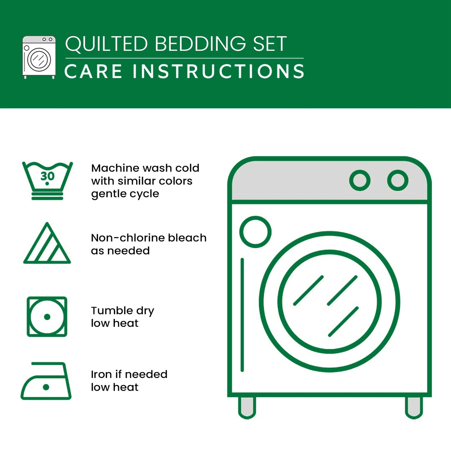 Celestial Threads 3-Piece Quilted Bedding Set NCU0VH3695