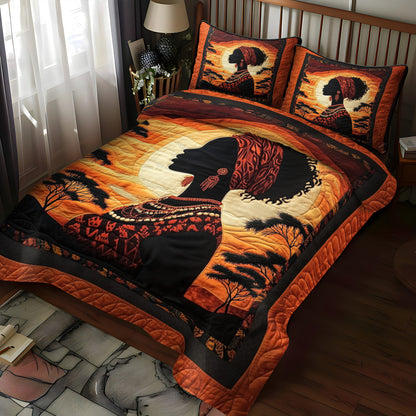 Sahara Muse 3-Piece Quilted Bedding Set NCU0NT3391