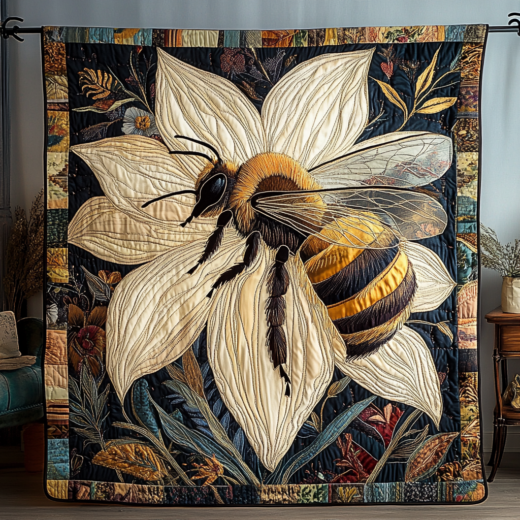 Bee Bliss Quilted Blanket NCU0DK8254