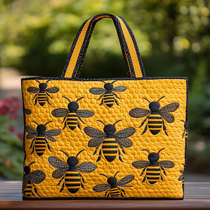 Bee Bliss Quilted Tote Bag NCU0DK8695