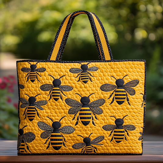 Bee Bliss Quilted Tote Bag NCU0DK8695