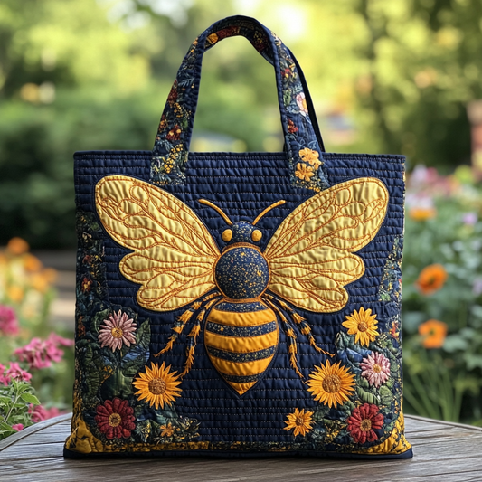 Bee Bloom Quilted Tote Bag NCU0DK9512