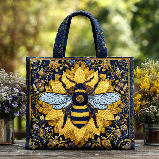 Bee Charm Quilted Tote Bag NCU0DK9514