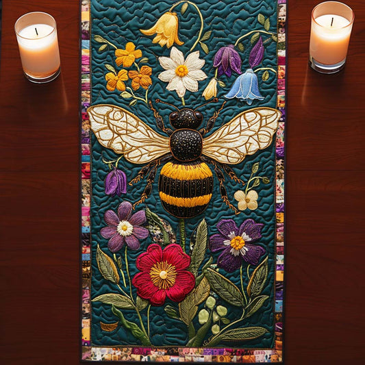 Bee Dance Quilted Table Runner NCU0NT10408