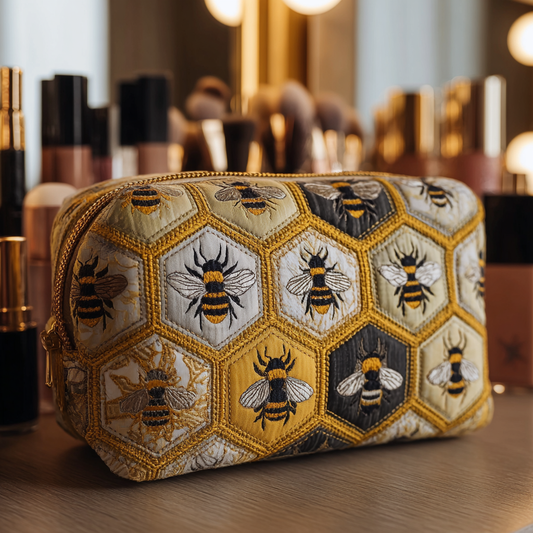 Bee Garden Quilted Makeup Bag NCU0DK10417
