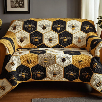 Bee Garden Quilted Sofa Cover NCU0DK11890