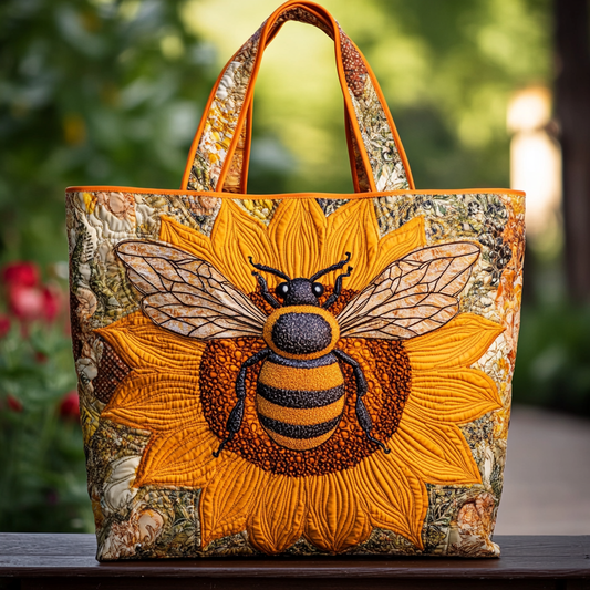 Bee Garden Quilted Tote Bag NCU0DK9509