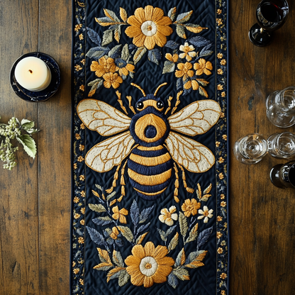Bee Haven Quilted Table Runner NCU0VH5606