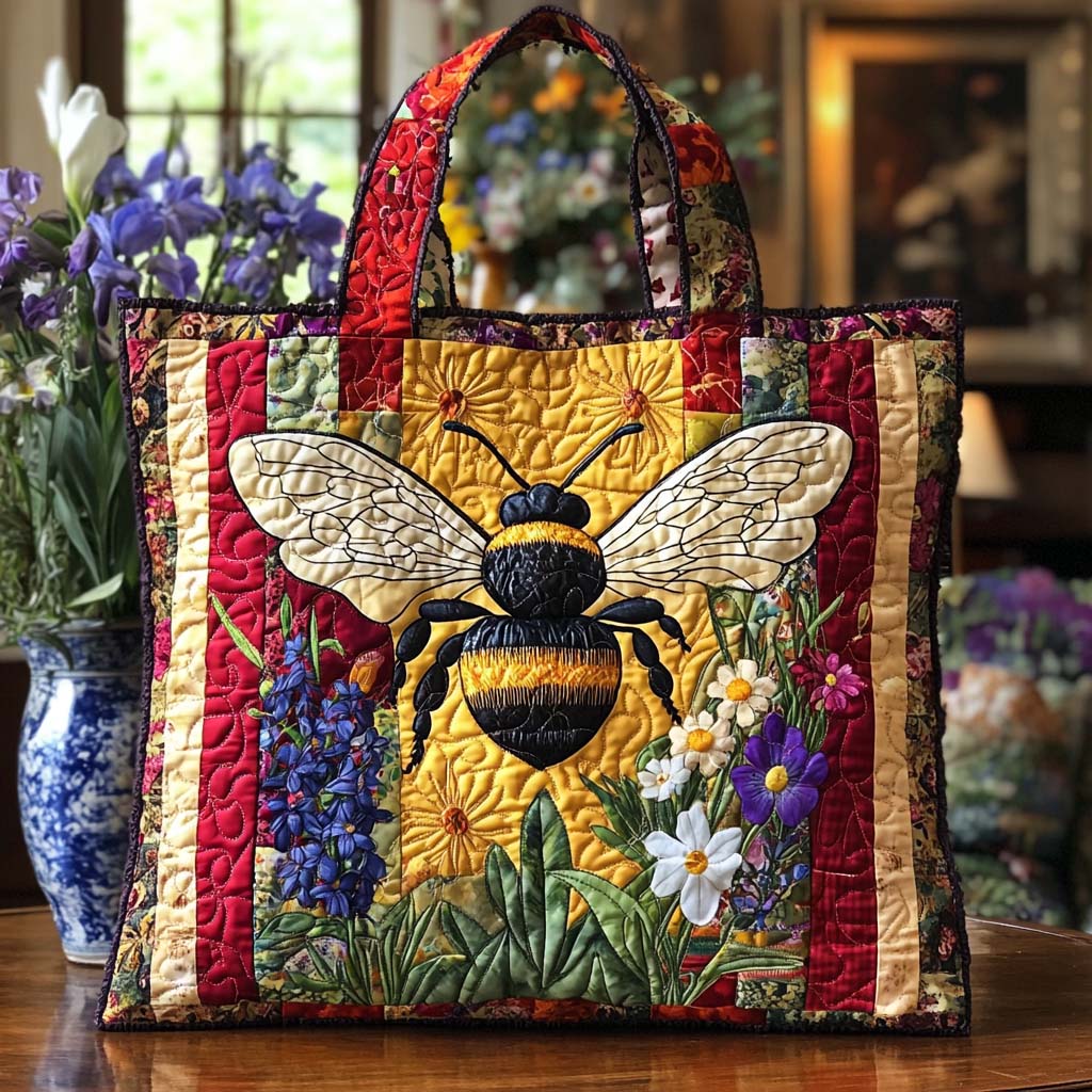 Bee Joy Quilted Tote Bag NCU0NT10523