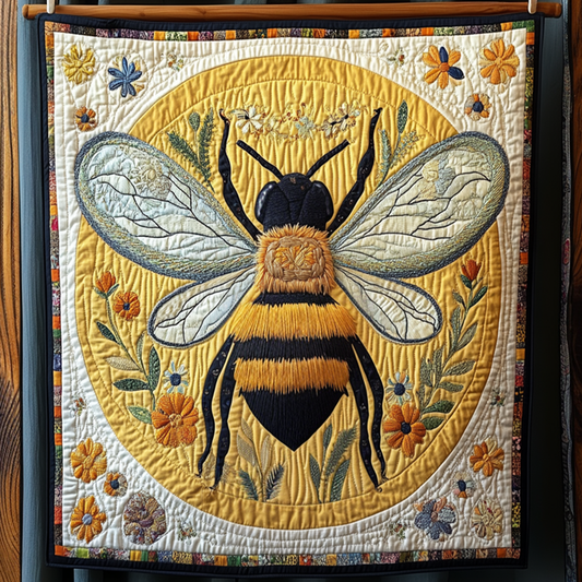 Bee's Bouquet Quilted Blanket NCU0NT211