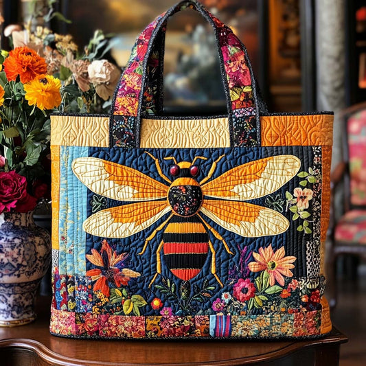 Beehive Bliss Quilted Tote Bag NCU0NT10525