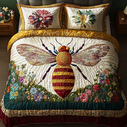 Beekeeper Dream Quilted Bedding Set NCU0DV2830