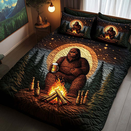 Beer and Stars 3-Piece Quilted Bedding Set NCU0NT8006