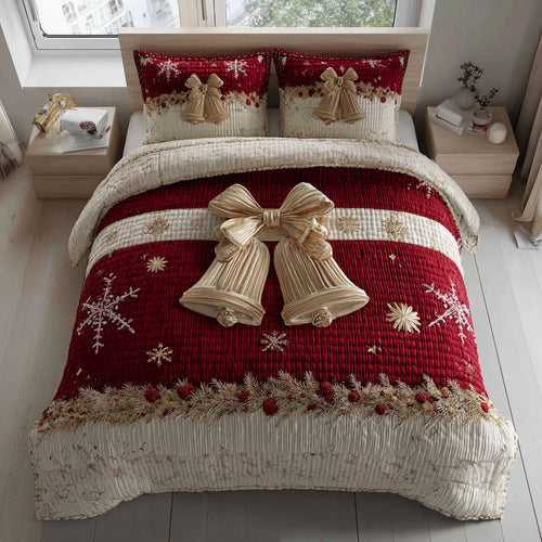 Bell Snowfall 3-Piece Quilted Bedding Set NCU0HH855
