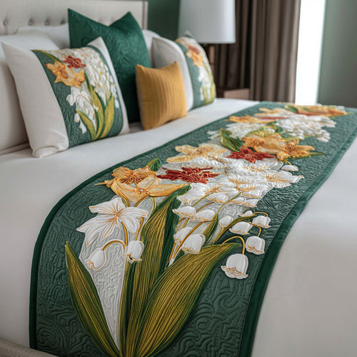 Bellflower Grace Quilted Bed Runner NCU0PT11151