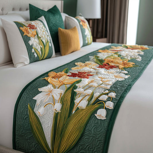 Bellflower Grace Quilted Bed Runner NCU0PT11151