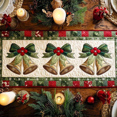 Bells Of Solstice Quilted Table Runner NCU0TV250