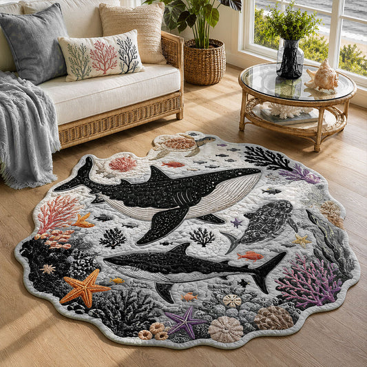 Beneath the Waves Custom Shape Area Rug NCU0PT11957