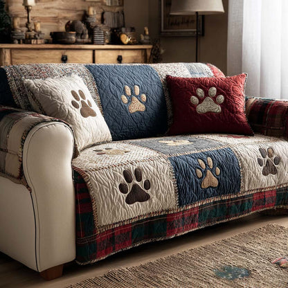 Best Friend Paws Quilted Sofa Cover NCU0NT11186