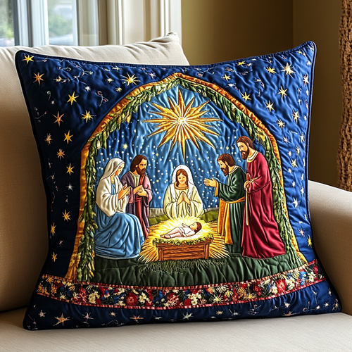 Bethlehem Peace Quilted Pillow Case NCU0DK1801