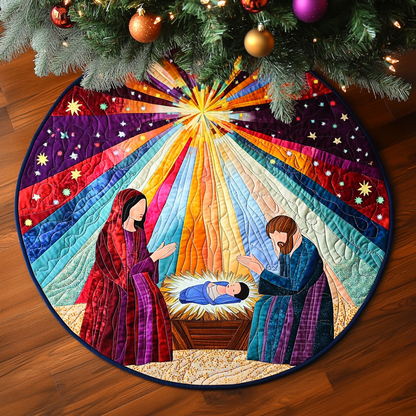 Bethlehem Peace Quilted Round Mat NCU0DV1246