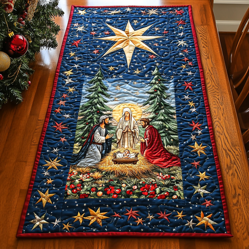 Bethlehem Peace Quilted Table Runner NCU0DK1802