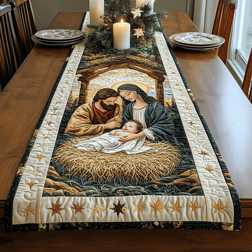 Bethlehem Peace Quilted Table Runner NCU0TH1949