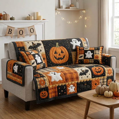 Bewitching Halloween Charm Quilted Sofa Cover NCU0HH2083
