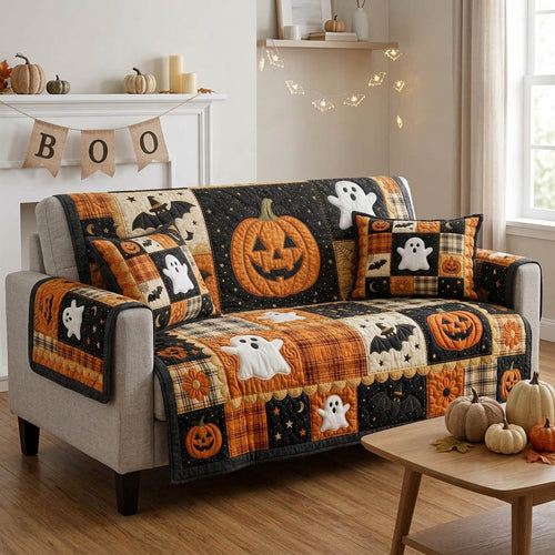 Bewitching Halloween Charm Quilted Sofa Cover NCU0HH2083
