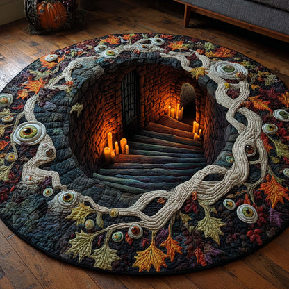 Beyond the Watchers Quilted Round Mat NCU0PT11857