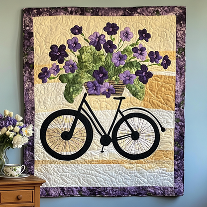 Bicycle Bouquet Art Quilt Hanging NCU0TL1008