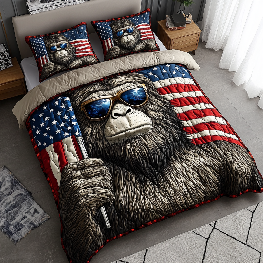 BigFoot Cool 3-Piece Quilted Bedding Set NCU0DK8477