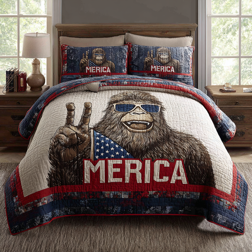 BigFoot Legend 3-Piece Quilted Bedding Set NCU0DK8476