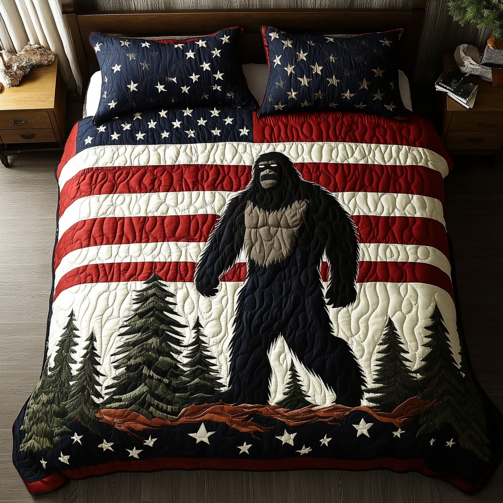 BigFoot Peace 3-Piece Quilted Bedding Set NCU0DK8481