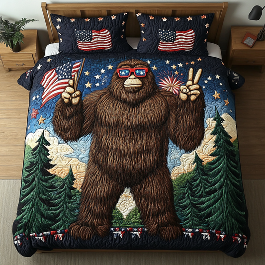 BigFoot Proud 3-Piece Quilted Bedding Set NCU0DK8478